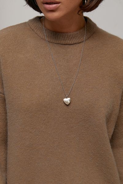 В&rsquo;язаний джемпер oversize з широкими рукавами - кавовий цвет, ONE SIZE (є розміри) 9064 фото