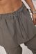 Жіночі штани з плащівки зі спідницею - сірий цвет, ONE SIZE (є розміри) 88230 фото 4