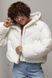 Коротка куртка oversize з капюшоном - білий цвет, ONE SIZE (є розміри) 0081 фото 1